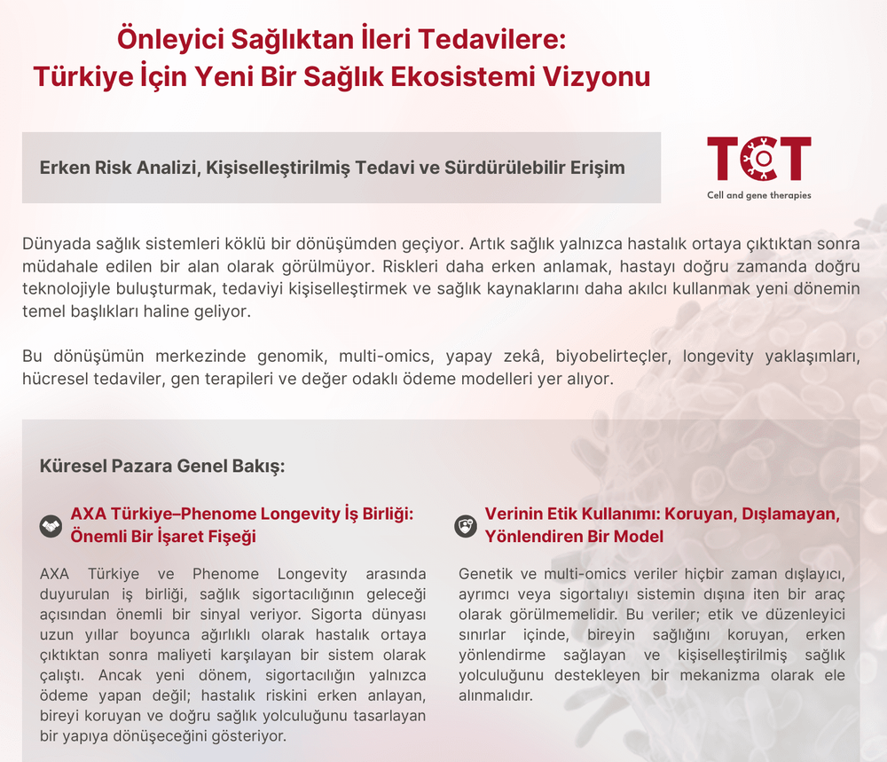 Önleyici Sağlıktan İleri Tedavilere: Türkiye İçin Yeni Bir Sağlık Ekosistemi Vizyonu